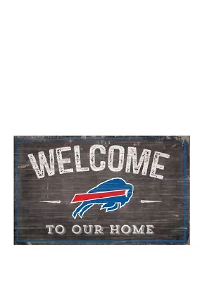 NFL Buffalo Bills 11 in x 19 in Welcome to Our Home Sign