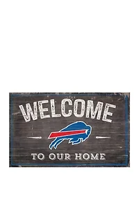 NFL Buffalo Bills 11 in x 19 in Welcome to Our Home Sign