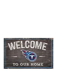 NFL Tennessee Titans 11 in x 19 in Welcome to Our Home Sign