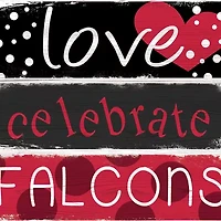 NFL Atlanta Falcons Celebrations Stack 24 in x 10 in Sign