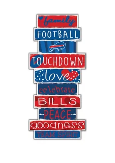 NFL Buffalo Bills Celebrations Stack 24 Inch Sign