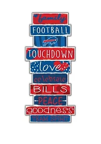 NFL Buffalo Bills Celebrations Stack 24 Inch Sign
