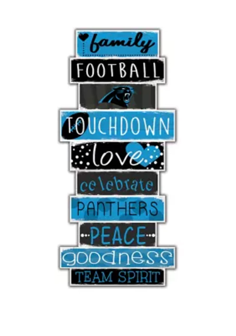 NFL Carolina Panthers Celebrations Stack 24 Inch Sign
