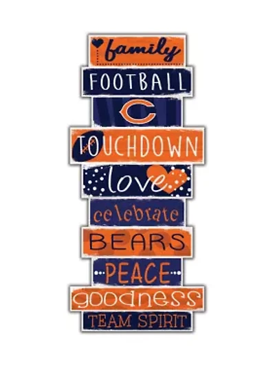 NFL Chicago Bears Celebrations Stack 24 Inch Sign
