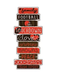 NFL Cleveland Browns Celebrations Stack 24 Inch Sign