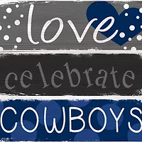 NFL Dallas Cowboys Celebrations Stack 24 Inch Sign