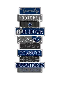 NFL Dallas Cowboys Celebrations Stack 24 Inch Sign