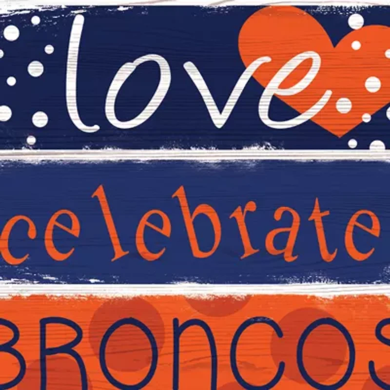 NFL Denver Broncos Celebrations Stack 24 Inch Sign