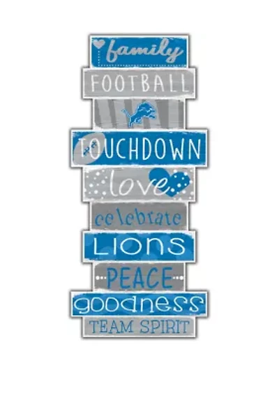 NFL Detroit Lions Celebrations Stack 24 Inch Sign