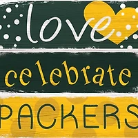NFL Green Bay Packers Celebrations Stack 24 Inch Sign