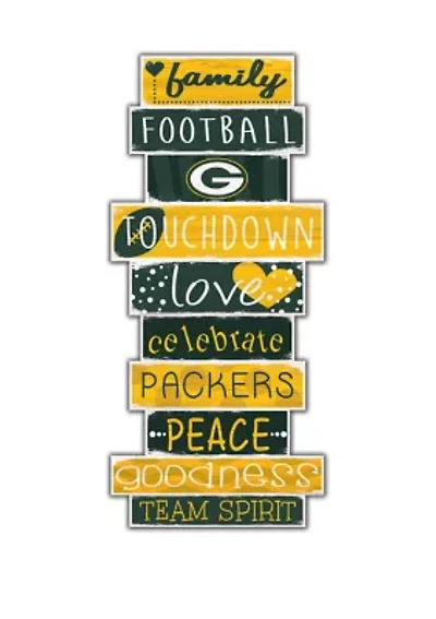 NFL Green Bay Packers Celebrations Stack 24 Inch Sign
