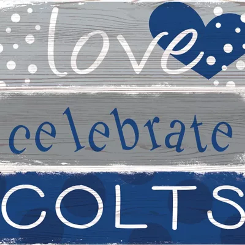 NFL Indianapolis Colts Celebrations Stack 24 Inch Sign