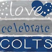 NFL Indianapolis Colts Celebrations Stack 24 Inch Sign