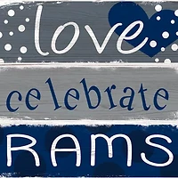 NFL Los Angeles Rams Celebrations Stack 24 Inch Sign