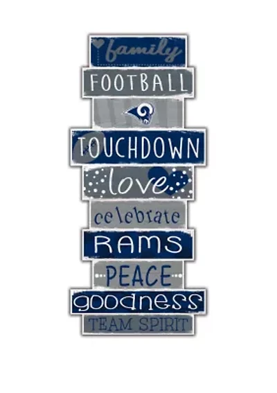 NFL Los Angeles Rams Celebrations Stack 24 Inch Sign