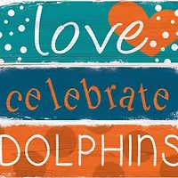 NFL Miami Dolphins Celebrations Stack 24" Sign