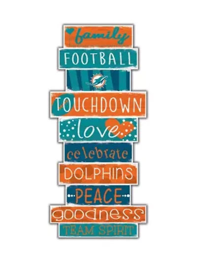 NFL Miami Dolphins Celebrations Stack 24" Sign