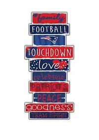 NFL New England Patriots Celebrations Stack 24 Inch Sign