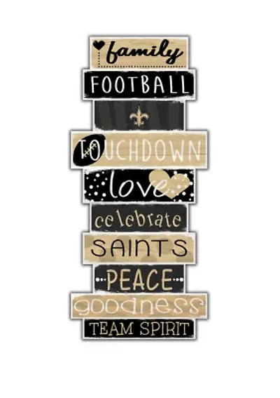 NFL New Orleans Saints Celebrations Stack 24 Inch Sign