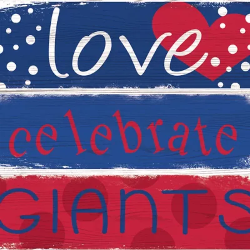 NFL New York Giants Celebrations Stack 24 Inch Sign