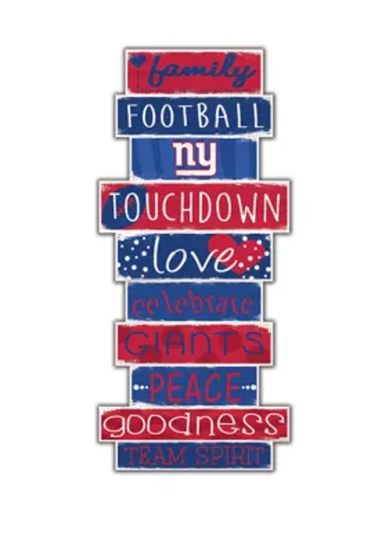 NFL New York Giants Celebrations Stack 24 Inch Sign