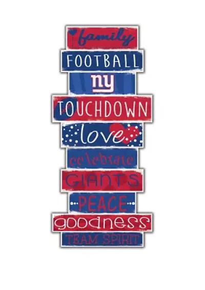 NFL New York Giants Celebrations Stack 24 Inch Sign
