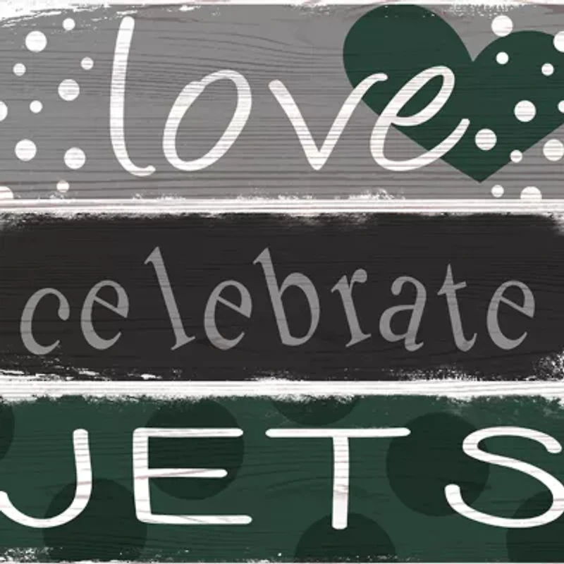 NFL New York Jets Celebrations Stack 24 Inch Sign