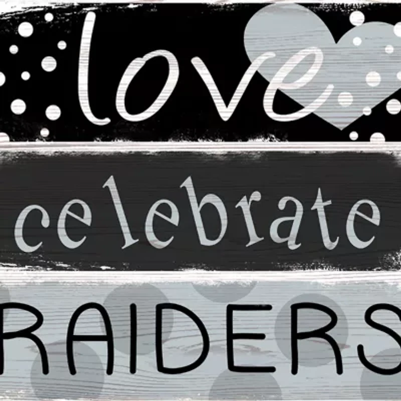 NFL Oakland Raiders Celebrations Stack 24 Inch Sign
