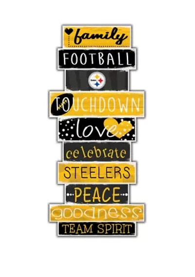 NFL Pittsburgh Steelers Celebrations Stack 24 Inch Sign