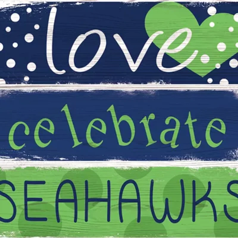 NFL Seattle Seahawks Celebrations Stack 24 Inch Sign