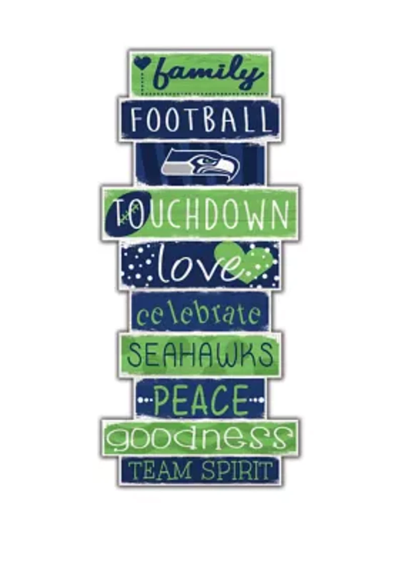 NFL Seattle Seahawks Celebrations Stack 24 Inch Sign