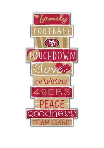 NFL San Francisco 49ers Celebrations Stack 24" Sign