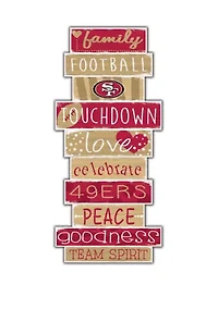 NFL San Francisco 49ers Celebrations Stack 24" Sign