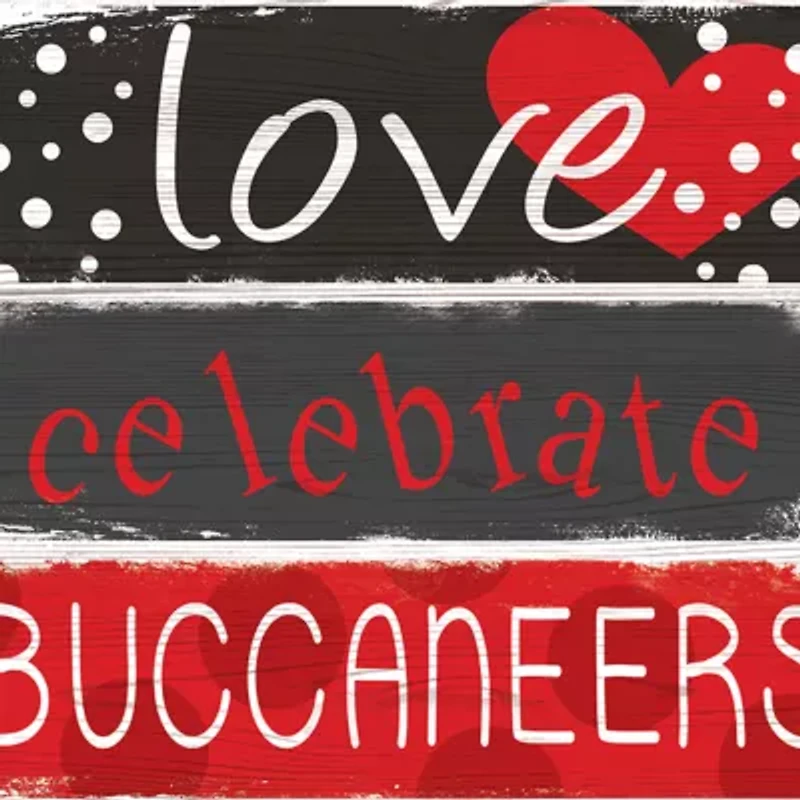 NFL Tampa Bay Buccaneers Celebrations Stack 24 Inch Sign