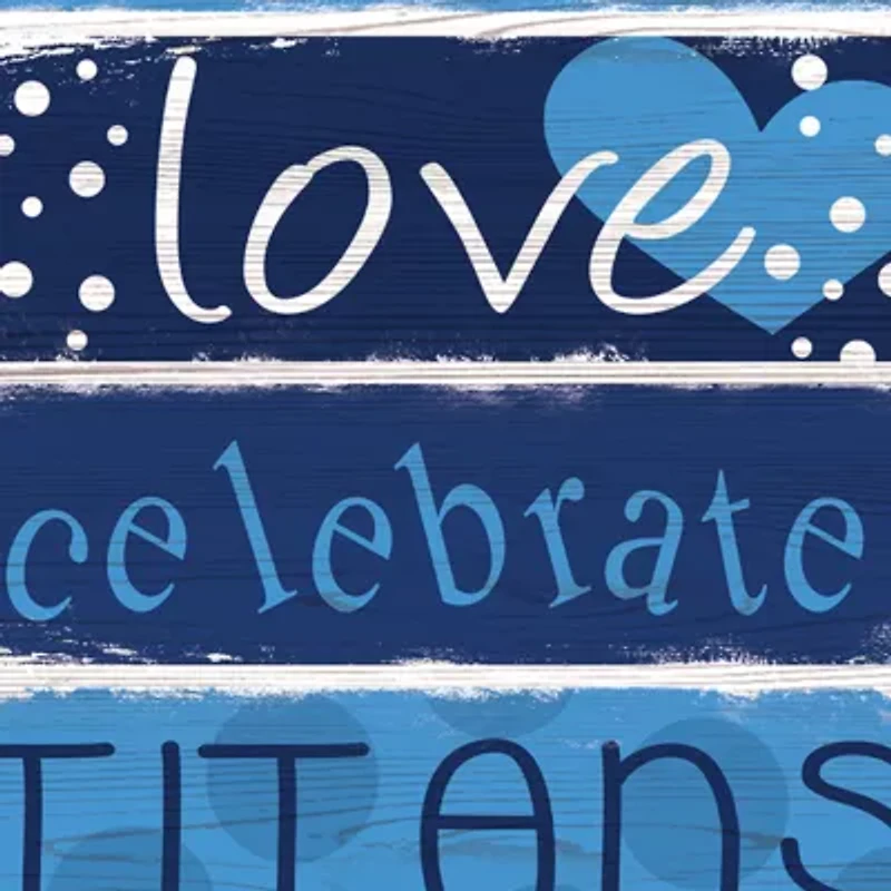 NFL Tennessee Titans 24 Inch Celebration Stack Sign