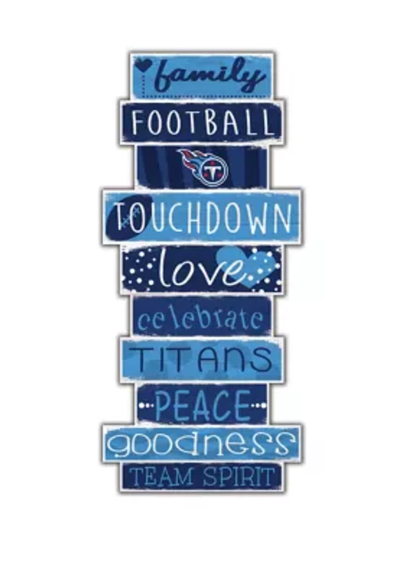 NFL Tennessee Titans 24 Inch Celebration Stack Sign