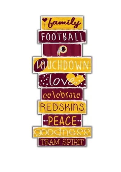 NFL Washington Redskins 24 Inch Celebration Stack Sign
