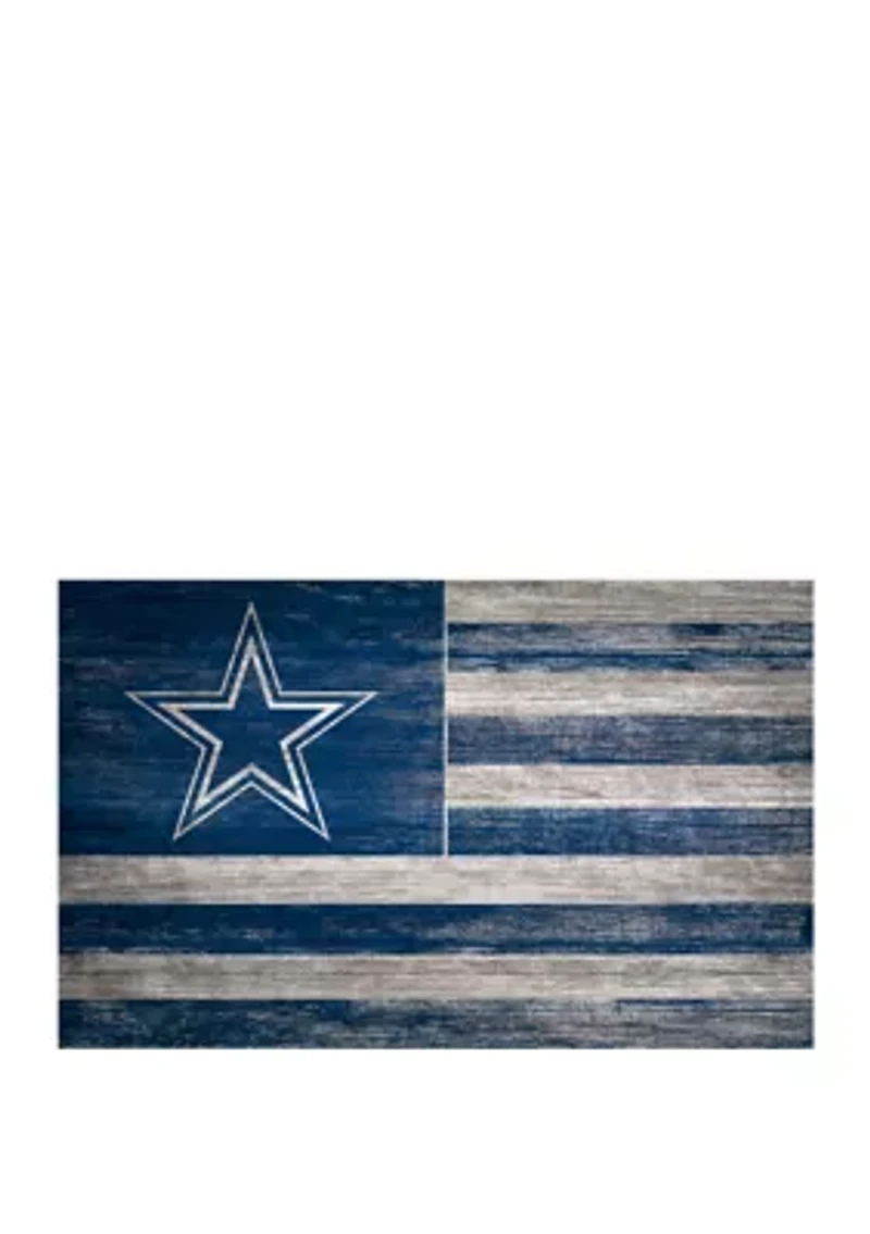 NFL Dallas Cowboys 11 in x 19 in Distressed Flag