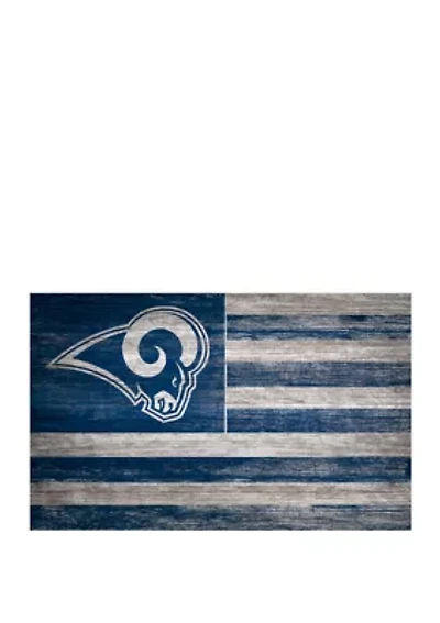NFL Los Angeles Rams 11 in x 19 in Distressed Flag 