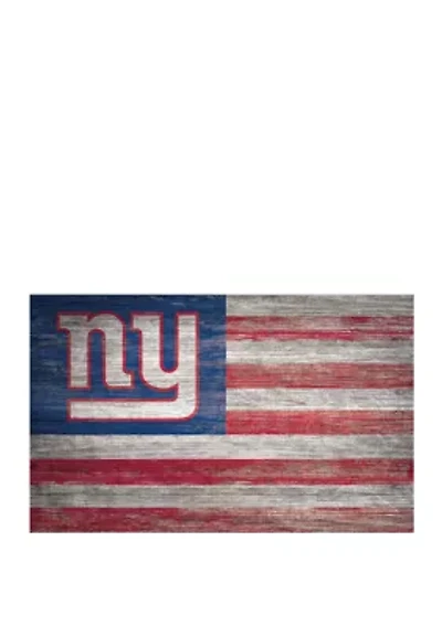 NFL New York Giants 11 in x 19 in Distressed Flag