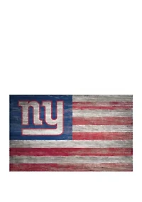NFL New York Giants 11 in x 19 in Distressed Flag