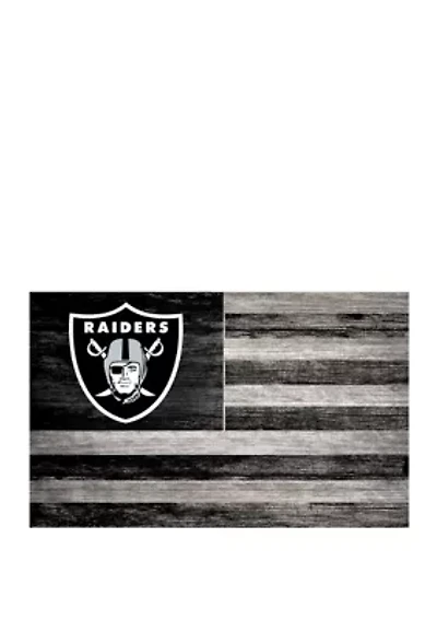 NFL Oakland Raiders 11 in x 19 in Distressed Flag 