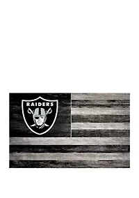 NFL Oakland Raiders 11 in x 19 in Distressed Flag 