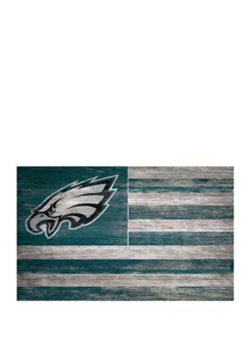 NFL Philadelphia Eagles 11 in x 19 in Distressed Flag