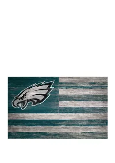 NFL Philadelphia Eagles 11 in x 19 in Distressed Flag 