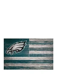 NFL Philadelphia Eagles 11 in x 19 in Distressed Flag 