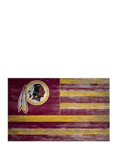 NFL Washington Redskins 11 in x 19 in Distressed Flag 