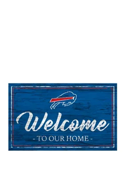 NFL Buffalo Bills 11 in x 19 in Team Color Welcome Sign