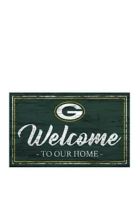 NFL Green Bay Packers 11 in x 19 in Team Color Welcome Sign