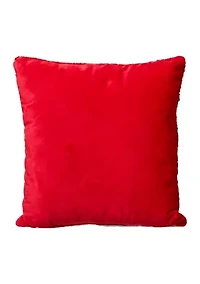 Hooked Christmas Cat Pillow